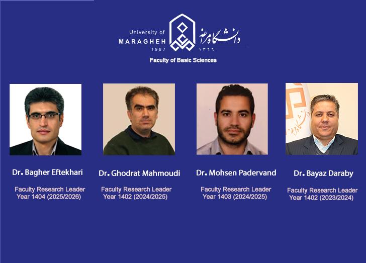 Honoring the Research Leaders of the Faculty of Basic Sciences